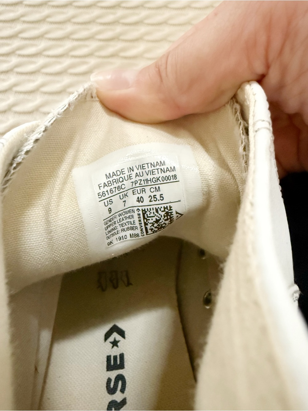 Converse Chuck Taylor All Star Lift Hi Double Stack sneakers in white - Picture 6 of 6